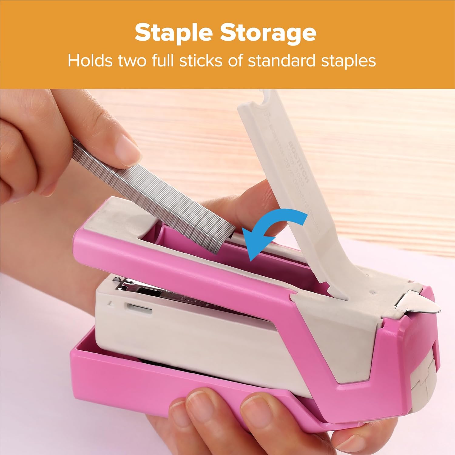 Spring-Powered Compact Stapler - Stapler Half Strip avaliação e preço