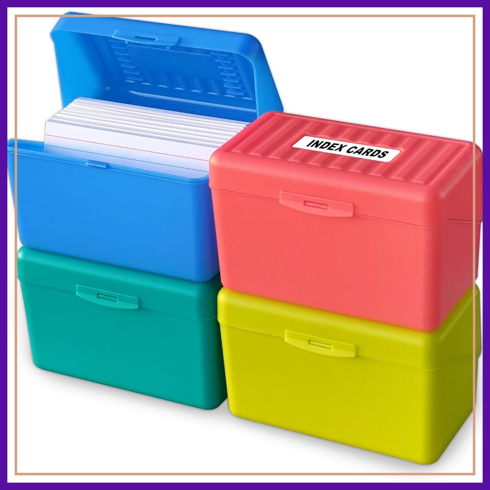 Olivo Index Card Holder Box 3x - Card Index Box avaliação e preço