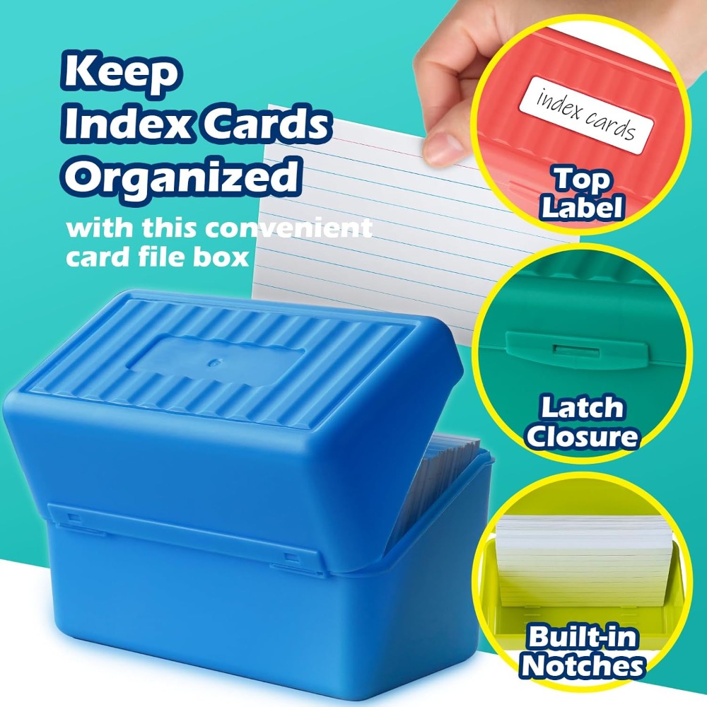 Olivo Index Card Holder Box 3x - Card Index Box avaliação e preço