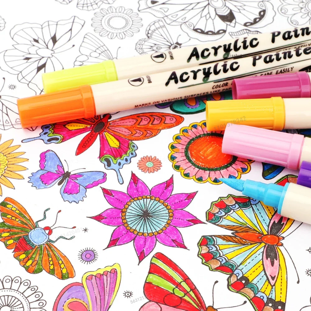 12-36 Colors Acrylic Paint Mar - Correction Pen Fine avaliação e preço