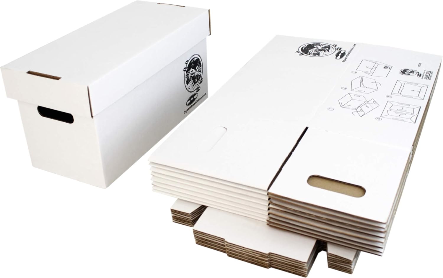 Set of 5 Vinyl Record Storage  - Archive Box Set avaliação e preço