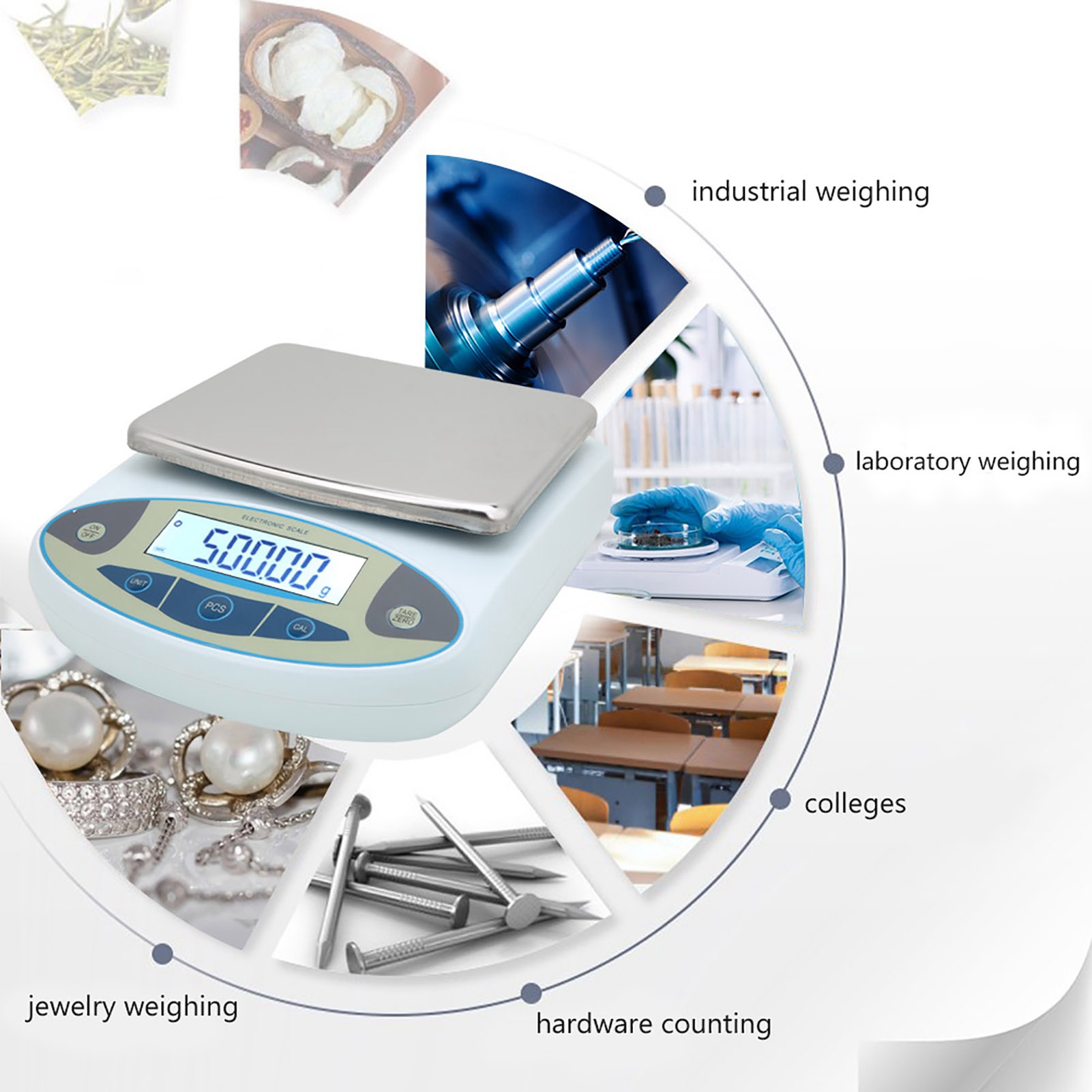 5000g 0.01g Digital Precision  - Tape Dispenser Weighted avaliação e preço
