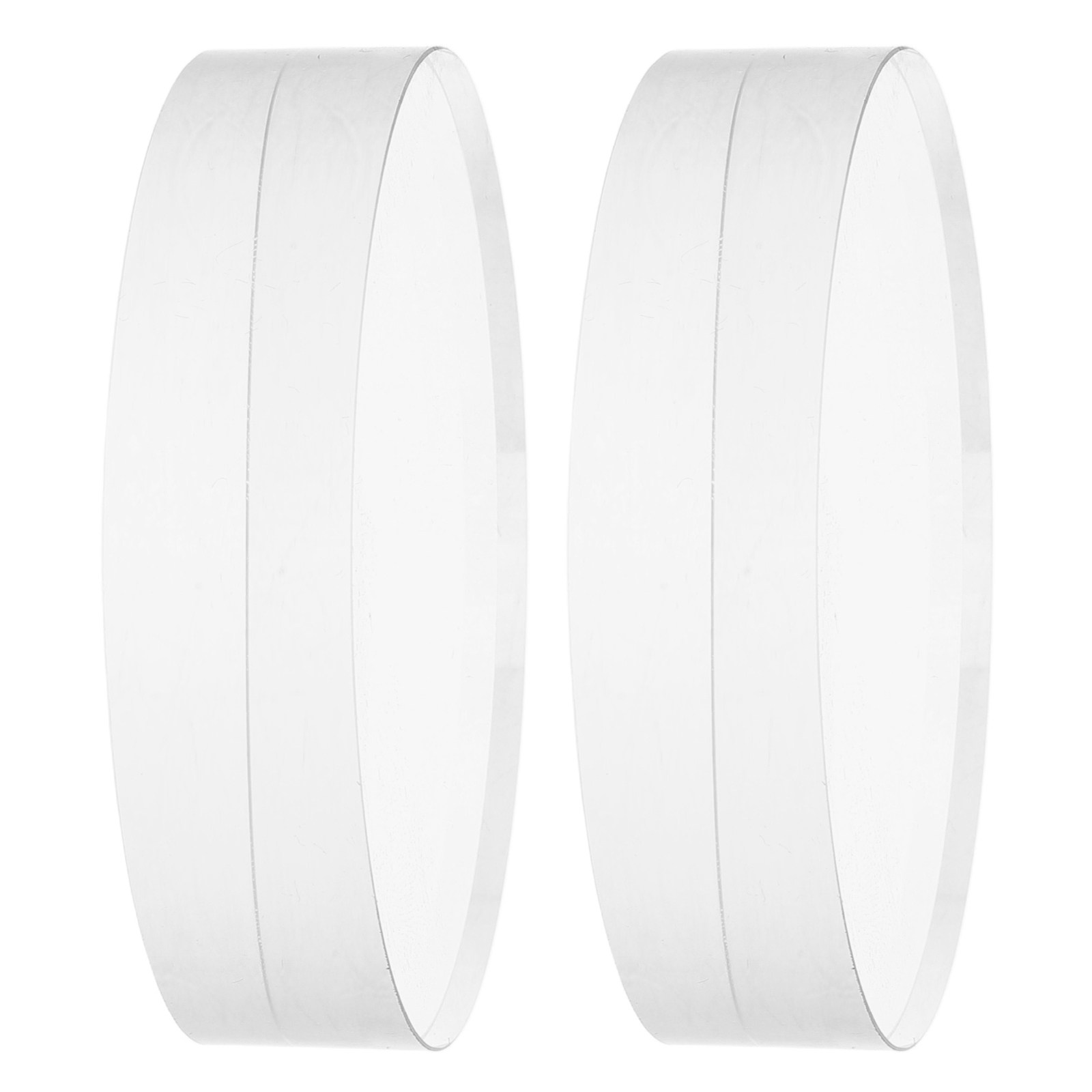 2Pcs Clear Round Crystal Glass - Book Weight Glass avaliação e preço
