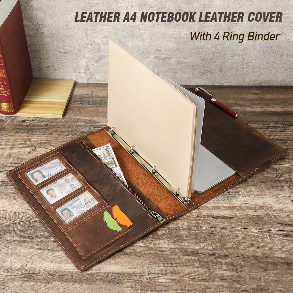 Luxury Retro Business A4 Noteb - Binder A4 Lever avaliação e preço
