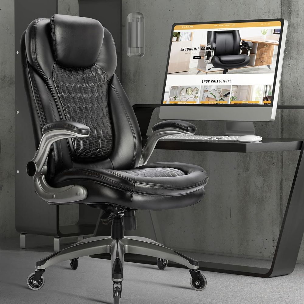 Ergonomic High-Back Leather De - Leather Desk Pad avaliação e preço