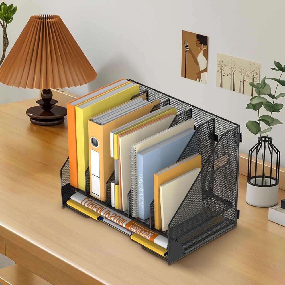 Magazine File Holder, 5 Vertic - Magazine Holder Rack avaliação e preço
