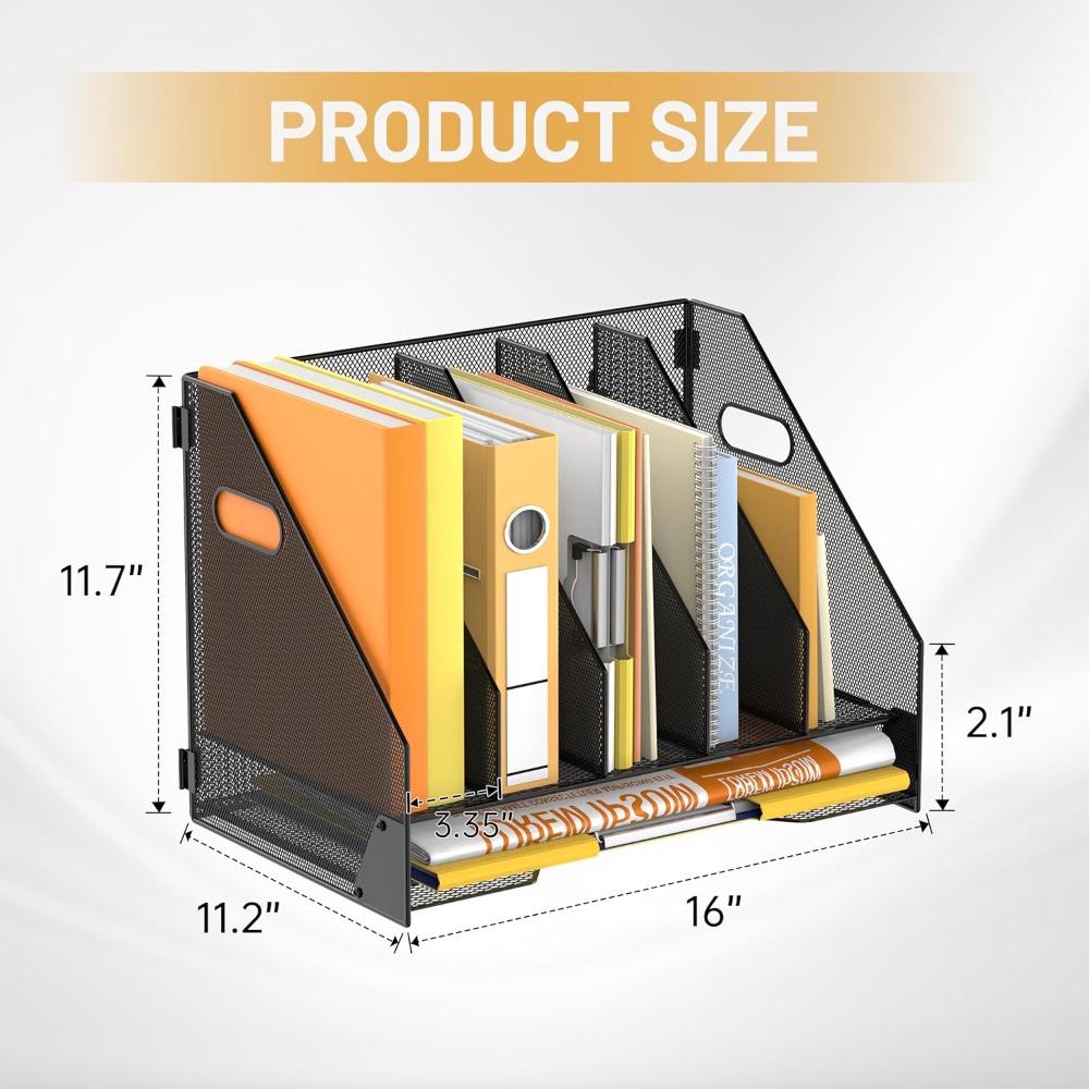 Magazine File Holder, 5 Vertic - Magazine Holder Rack avaliação e preço