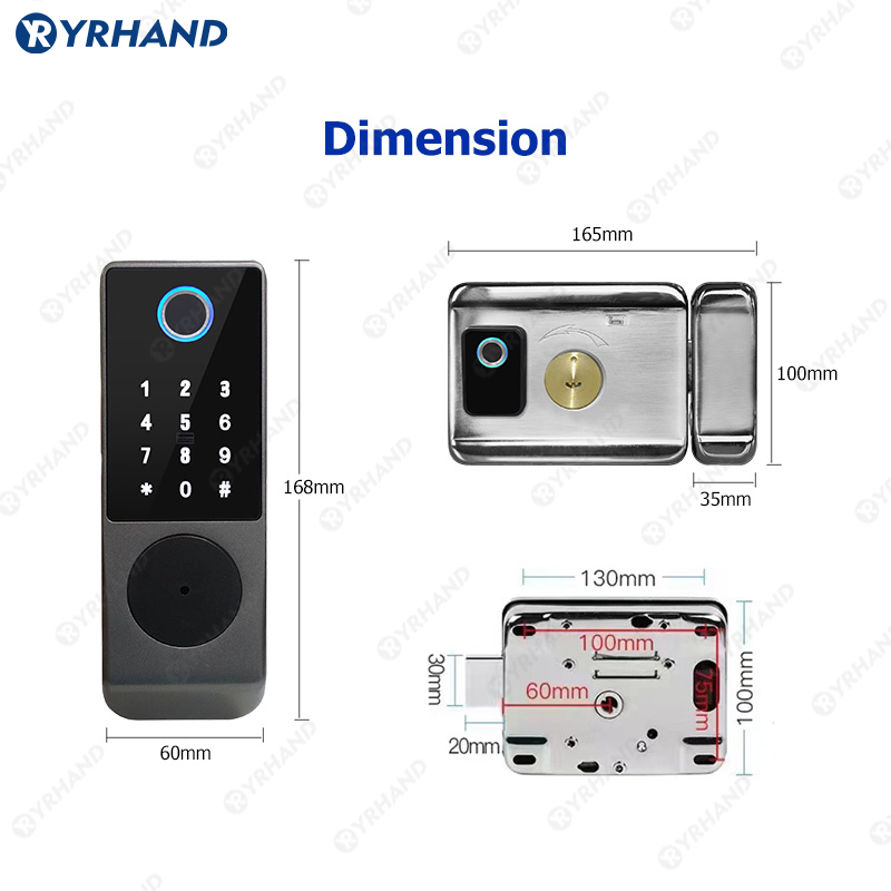 Tuya Smart lock Waterproof Wif - Letter Opener Brass avaliação e preço