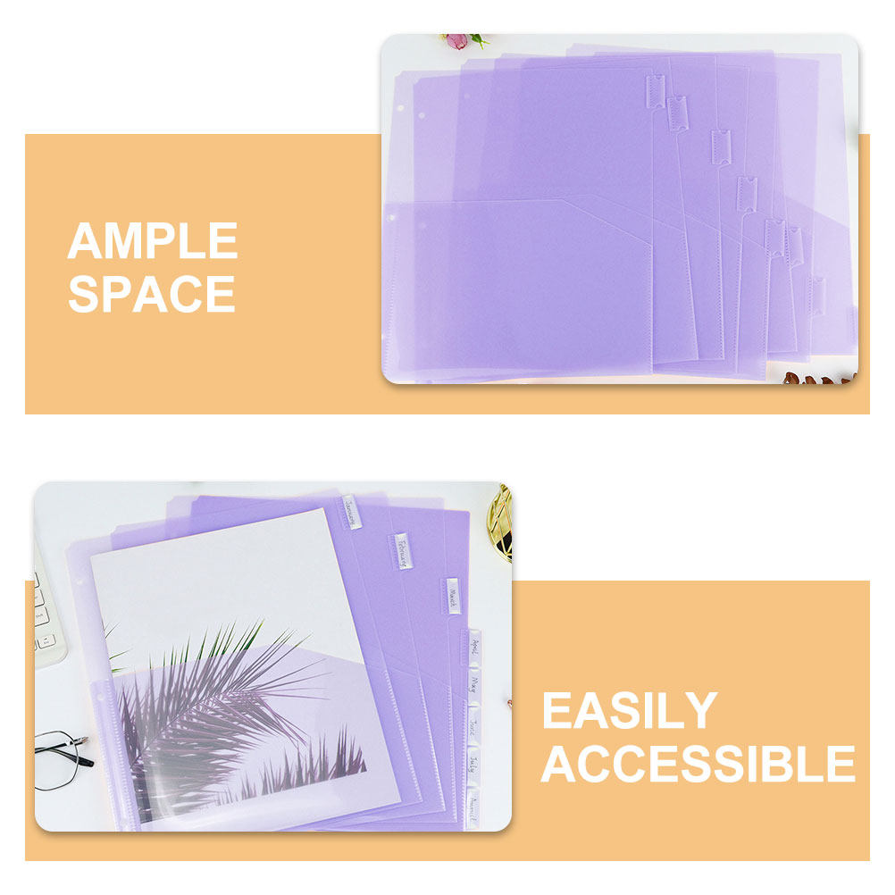 2Sets Binder Dividers A4 Plast - Tab Divider A4 avaliação e preço