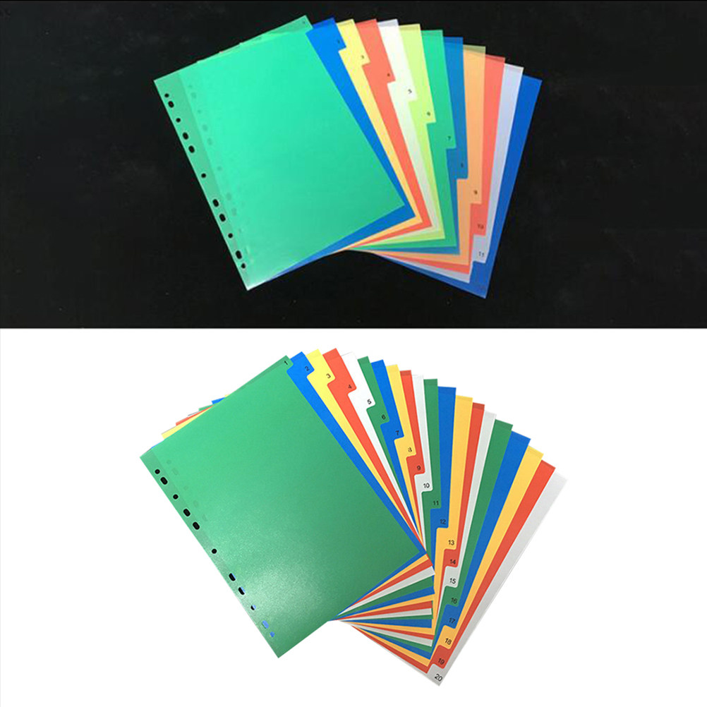 40Pcs A4 Multi-Color Insertabl - Tab Divider A4 avaliação e preço