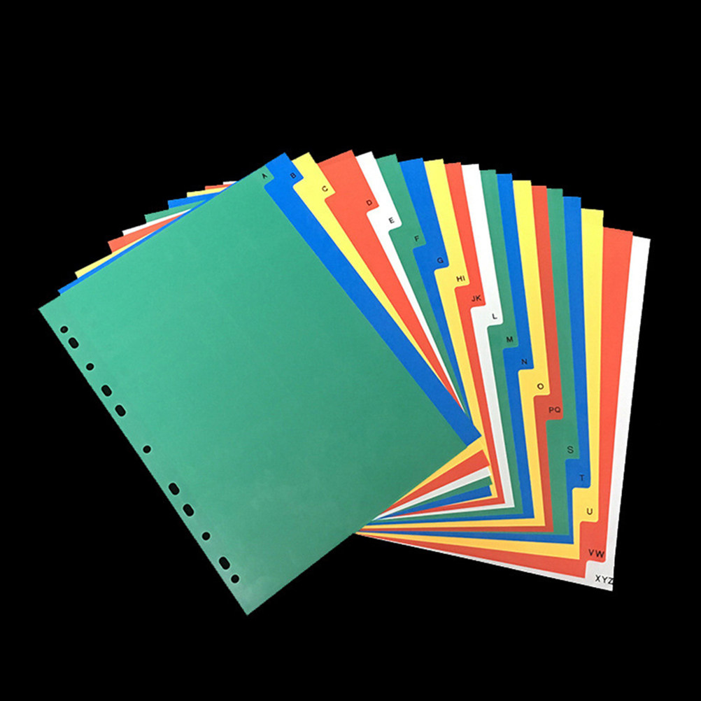 40Pcs A4 Multi-Color Insertabl - Tab Divider A4 avaliação e preço