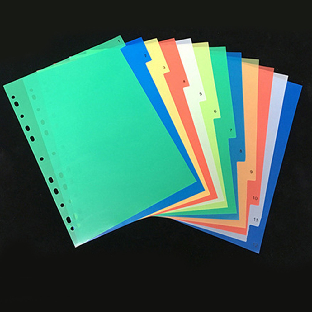 40Pcs A4 Multi-Color Insertabl - Tab Divider A4 avaliação e preço