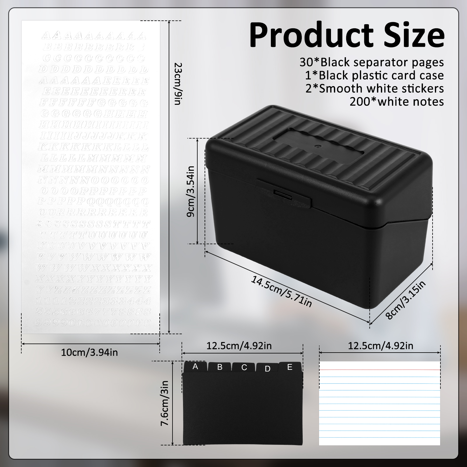 1 Set Index Card Organizer Box - Card Index Box avaliação e preço