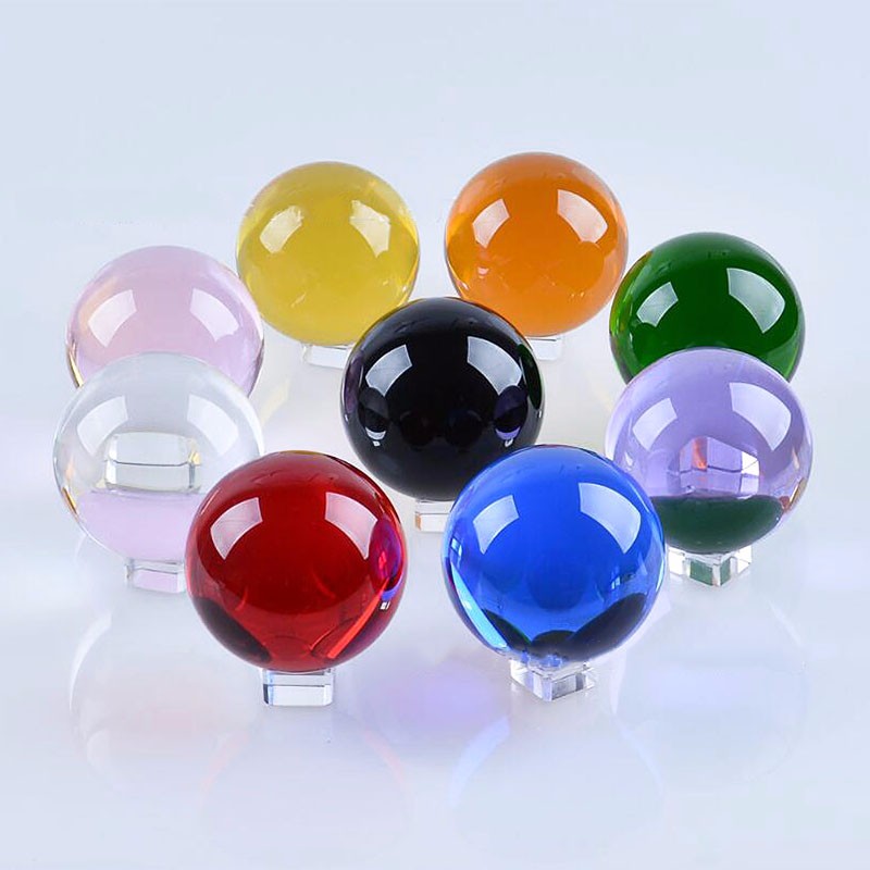 100mm Colors Crystal Ball Phot - Book Weight Glass avaliação e preço