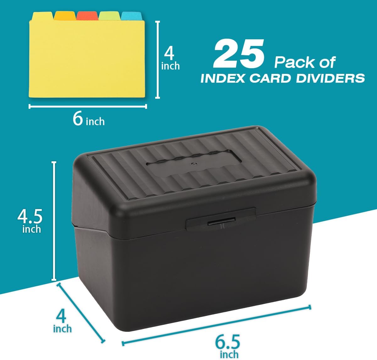 4x6 Inch Index Card Holder wit - Index Card Holder avaliação e preço